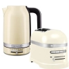 Набор: Чайник KitchenAid 5KEK1701EAC, кремовый + Тостер KitchenAid ARTISAN 5KMT2204EAC, кремовый