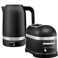 Набор: Чайник KitchenAid 5KEK1701EBK, черный чугун + Тостер KitchenAid ARTISAN 5KMT2204EBK, черный чугун