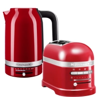Набор: Чайник KitchenAid 5KEK1701EER, красный + Тостер KitchenAid ARTISAN 5KMT2204EER, красный
