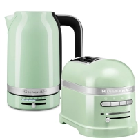 Набор: Чайник KitchenAid 5KEK1701EPT, фисташковый + Тостер KitchenAid ARTISAN 5KMT2204EPT, фисташковый