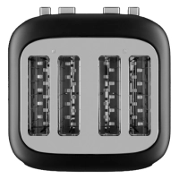 Тостер на 4 ломтика, матовый черный, 5KMT4109EBM