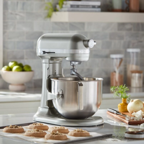 Миксер KitchenAid Heavy Duty  6,6 л, серебристый, 5KSM70JPXECU