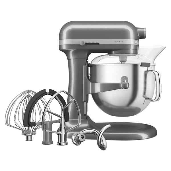 Миксер KitchenAid Artisan 6.6 л, серебряный медальон, 5KSM70SHXEMS