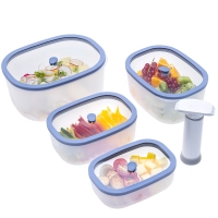 Набор вакуумных контейнеров STATUS Fresko set 5 lilac