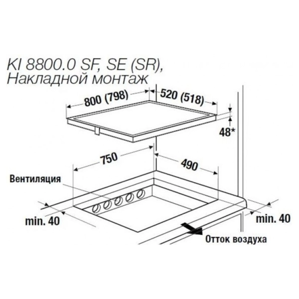 Индукционная варочная панель Kuppersbusch KI 8800.0 SE