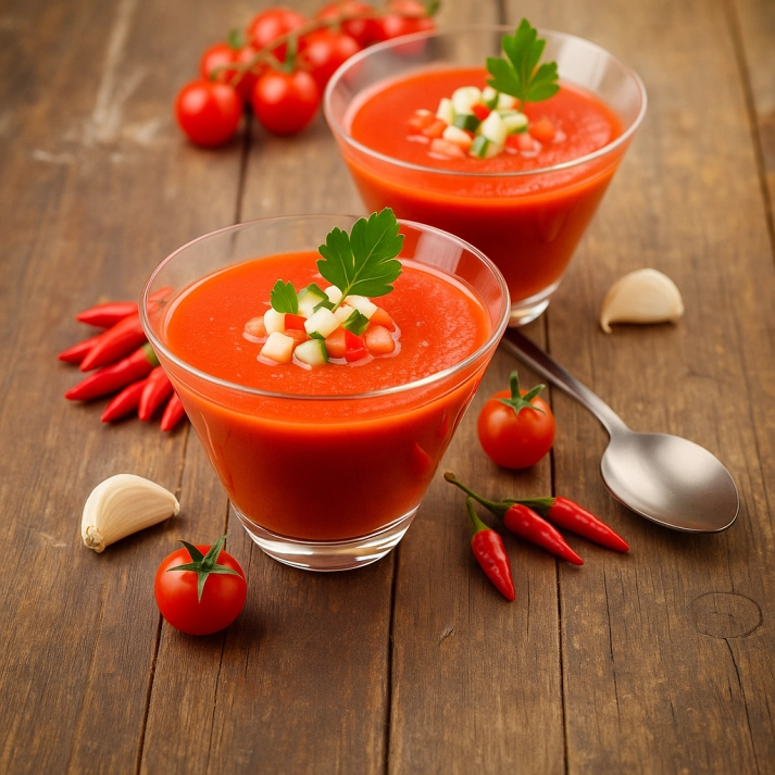 ГАСПАЧО (ХОЛОДНЫЙ ТОМАТНЫЙ СУП)