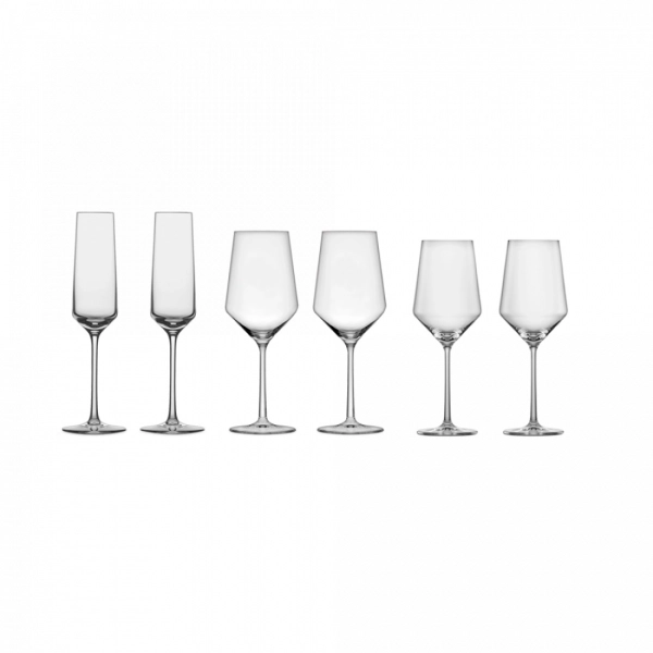 Набор бокалов для вина/для красного вина/для белого вина/для шампанского ZWIESEL GLAS 122315/1, серия Pure
