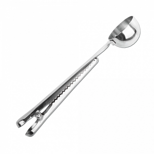 Зажим для пакетов с мерной ложкой, нержавеющая сталь, серия Baking, 15382270, Westmark, Германия