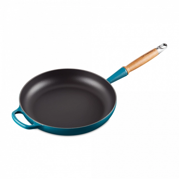 Сковорода , 28 см, чугун, синий, серия Deep Teal, 20258286420422, LE CREUSET, Франция