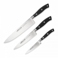 Набор кухонных ножей, 3 штуки (10 см, 15 см, 20 см), серия Riviera, 838310, ARCOS, Испания