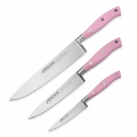 Набор кухонных ножей 3 шт. (10 см, 15 см, 20 см), серия Riviera Rose, 855100, ARCOS, Испания