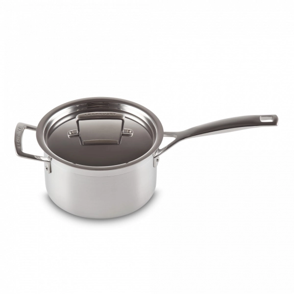 Ковш с крышкой, нержавеющая сталь, 2,8 л, стальной, 96200918001000, LE CREUSET, Франция