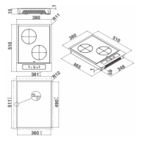 Индукционная варочная панель домино KitchenAid, KHYD2 38510