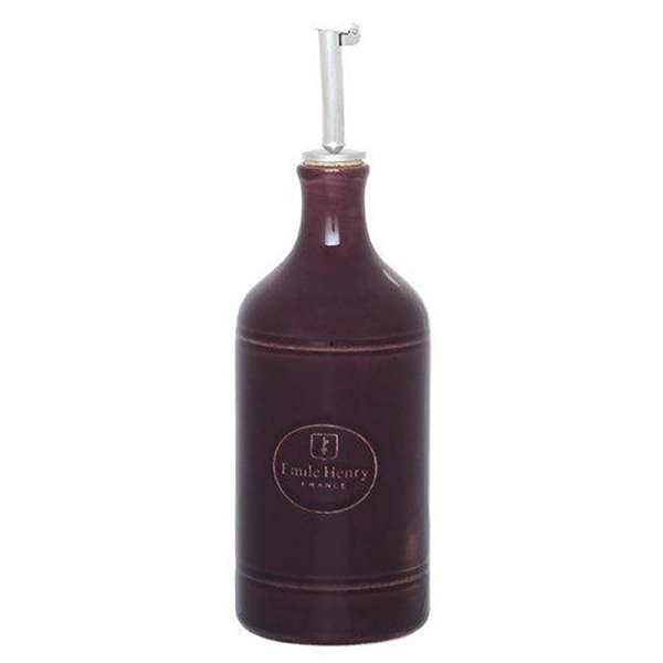 Бутылка для масла и уксуса, Emile Henry, 7,5 см, 0,45л, цвет инжир
