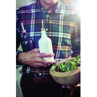 Бутылка для масла и уксуса, Emile Henry, 7,5 см, 0,45л, цвет крем