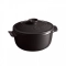 Кастрюля круглая, Emile Henry, 2,5 л, 22 см базальт