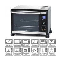 Мини-печь Rommelsbacher, серебристый, BGE 1580/E