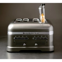 Тостер KitchenAid Artisan для 4 тостов, серебряный медальон, 5KMT4205EMS
