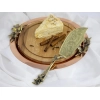 Лопатка для пирожного Кольчугинский мельхиор "Бабочки" медная с чернью