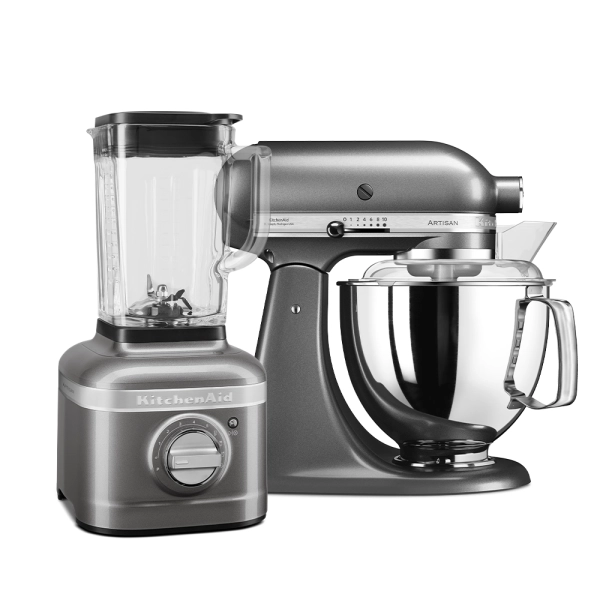 Набор: Миксер 4.8 л, 5KSM175PSEMS + Блендер K400 5KSB4026EMS KitchenAid, серебряный медальон