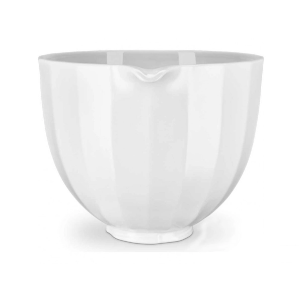 Чаша керамическая 4.7 л KitchenAid, белая раковина, 5KSM2CB5PWS