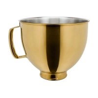 Чаша стальная с PVD покрытием 4.8 л KitchenAid, сияющий золотой, 5KSM5SSBRG