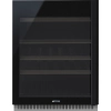 Винный шкаф встраиваемый SMEG, черное стекло, CVI638LN3