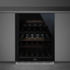 Винный шкаф встраиваемый SMEG, черное стекло, SMEG, CVI638RN3