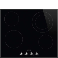 Варочная панель стеклокерамическая SMEG, черный, SE364ETBM