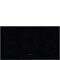 Варочная панель стеклокерамическая SMEG, черный, SE395ETB