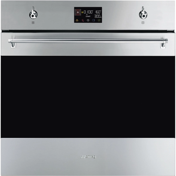 Духовой шкаф SMEG, с микроволновой печью, нержавеющая сталь, SO6302M2X