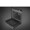 Духовой шкаф SMEG, чёрное стекло, SOP6102S2PN
