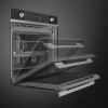 Духовой шкаф SMEG, чёрное стекло, SOP6102S2PN