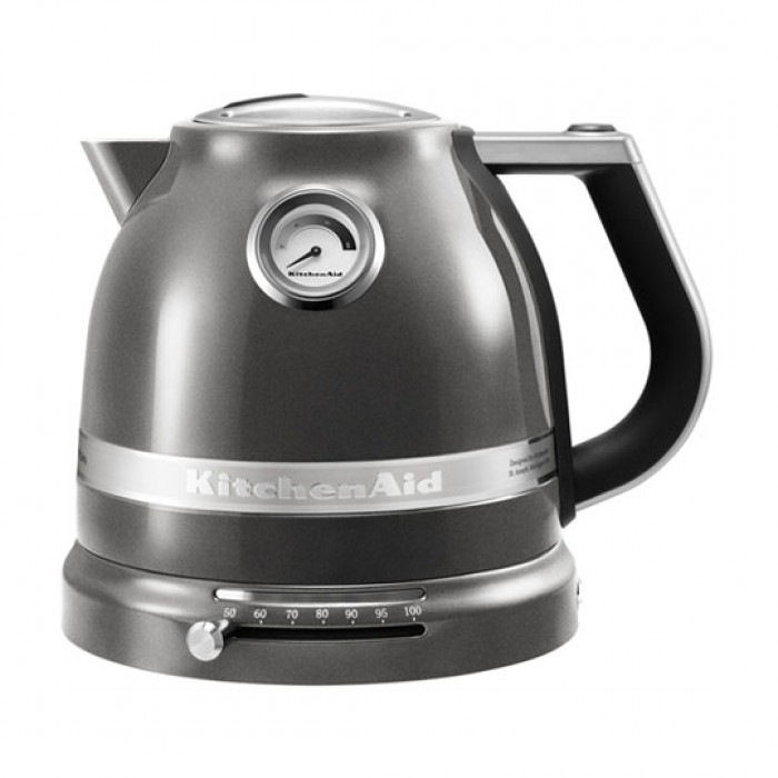 Чайник KitchenAid ARTISAN 1,5 л серебряный медальон с выбором температуры 5KEK1522EMS — фото 1